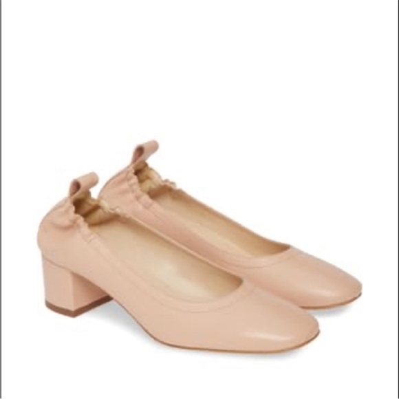 EVERLANE The Day Heel Pump Pale Rose 7.5 Nude Ballet Slippers NEW NWT - Picture 6 of 16
